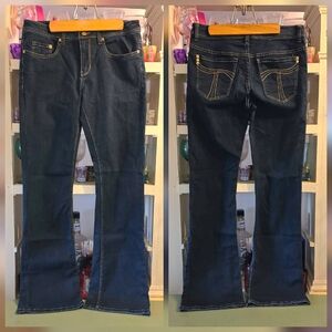 Tribal DeNime Jeans Women's 29/8 Camille Bootcut Curvy Fit Stretch Denim EUC